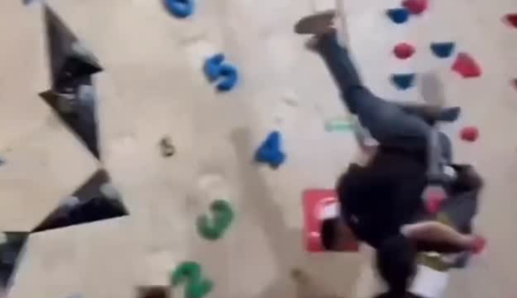 Unroped Climber Caught by Another Climber!