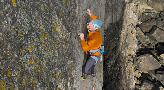 Watch 74-year-old Climb Sketchy Trad!