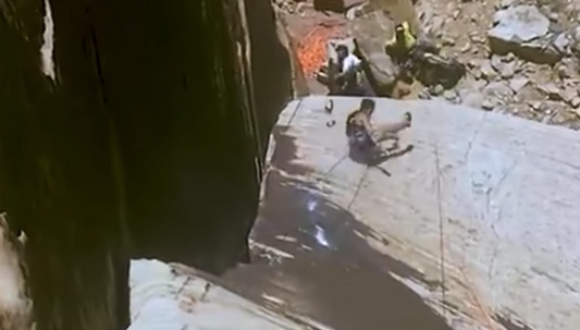 Climber Takes Massive Fall in Indian Creek!