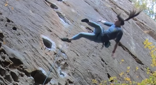 Quickdraw Unclips When Climber Whips!