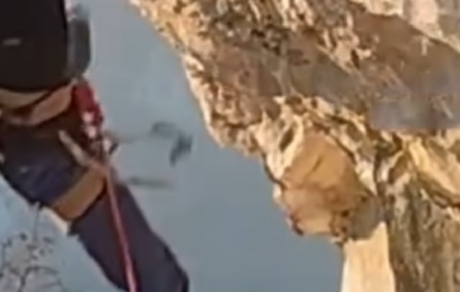 Climber's Bolt Comes off the Rock!